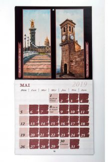 france wall calendar 2